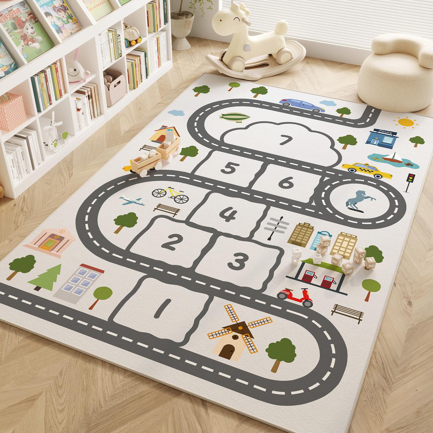 Дитячий килимок для вітальні з малюнком гри в класики, нековзкий та вологопоглинаючий килимок, підходить для вітальні, кабінету тощо 40x60cm
Дитячий килимок для вітальні з малюнком гри в класики, нековзкий та вологопоглинаючий килимок, підходить для вітальні, кабінету тощо 40x60cm