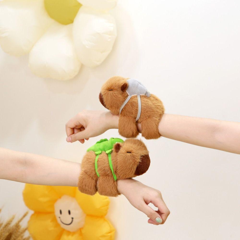 Мягкая кукла-грызун Capybara Slap Bracelet Sakaban Fish Capybara Plush Wrist Band Kids Toy
Мягкая кукла-грызун Capybara Slap Bracelet Sakaban Fish Capybara Plush Wrist Band Kids Toy