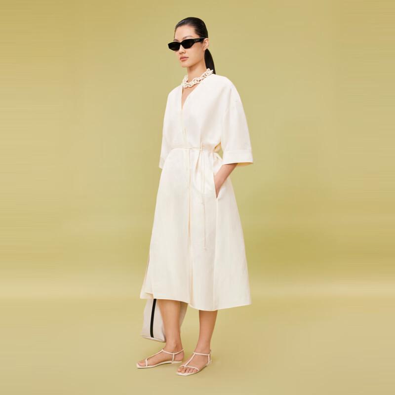 LESS Silk Linen Casual Short Sleeve Dress L
LESS Silk Linen Casual Short Sleeve Dress L