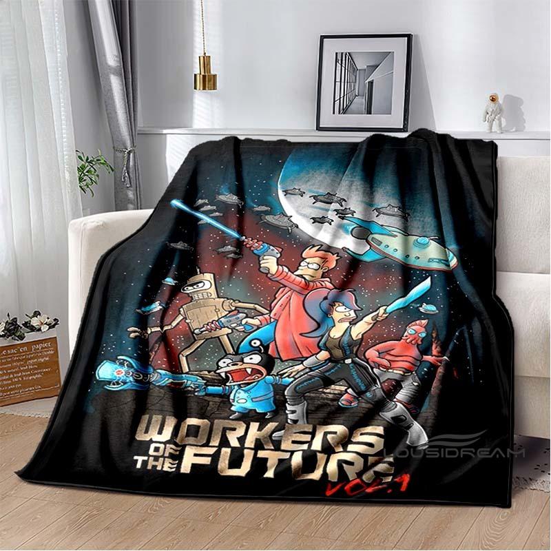 Cartoon (Futurama) print blanket. A warm and comfortable flannel blanket suitable for bedrooms, sofas, beds, chairs, picnics, 75x90cm
Cartoon (Futurama) print blanket. A warm and comfortable flannel blanket suitable for bedrooms, sofas, beds, chairs, picnics, 75x90cm