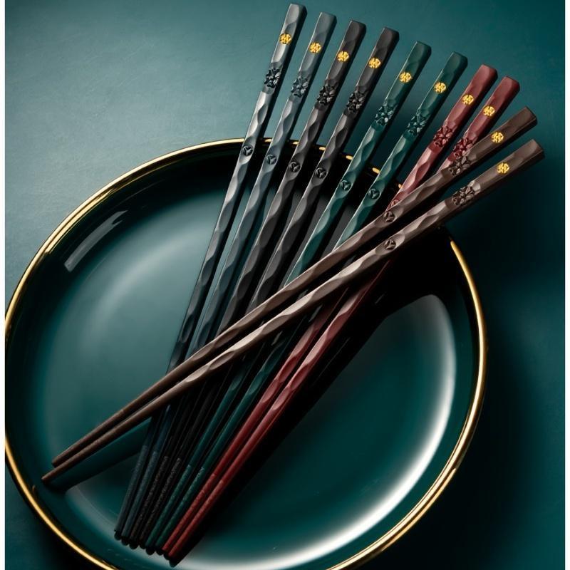 5 пар/набір Китайські палички для їжі Палички для суші Багаторазовий набір паличок Аксесуари для домашньої кухні 5 pairs
5 пар/набір Китайські палички для їжі Палички для суші Багаторазовий набір паличок Аксесуари для домашньої кухні 5 pairs