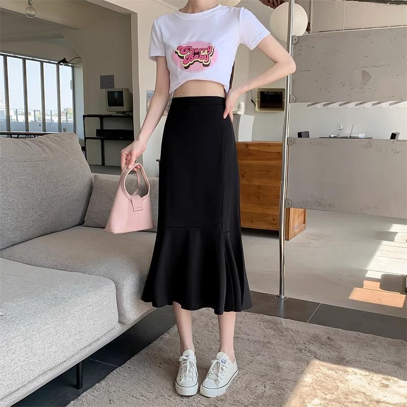 Women s High Waist Black A-Line Fishtail Skirt - Slimming Design for Spring and Summer Medium чорний
Women s High Waist Black A-Line Fishtail Skirt - Slimming Design for Spring and Summer Medium чорний