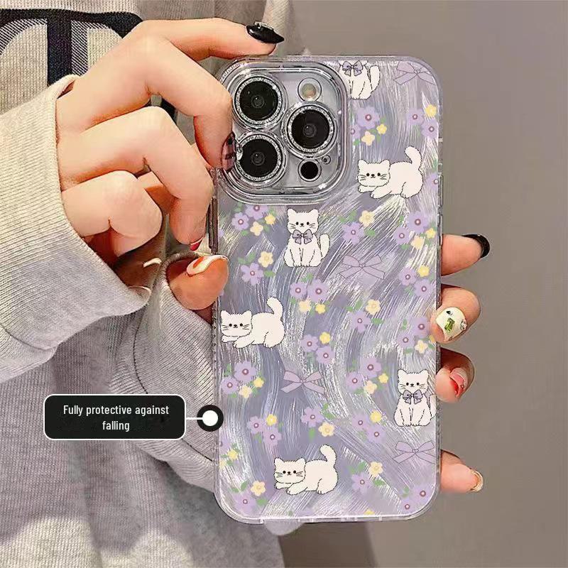 Floral iPhone 16 Pro Max Case: Compatible with iPhone 12, 13, 14, 15 models, all-inclusive design with lens film, feather yarn finish. iPhone 13 Pro
Floral iPhone 16 Pro Max Case: Compatible with iPhone 12, 13, 14, 15 models, all-inclusive design with lens film, feather yarn finish. iPhone 13 Pro
