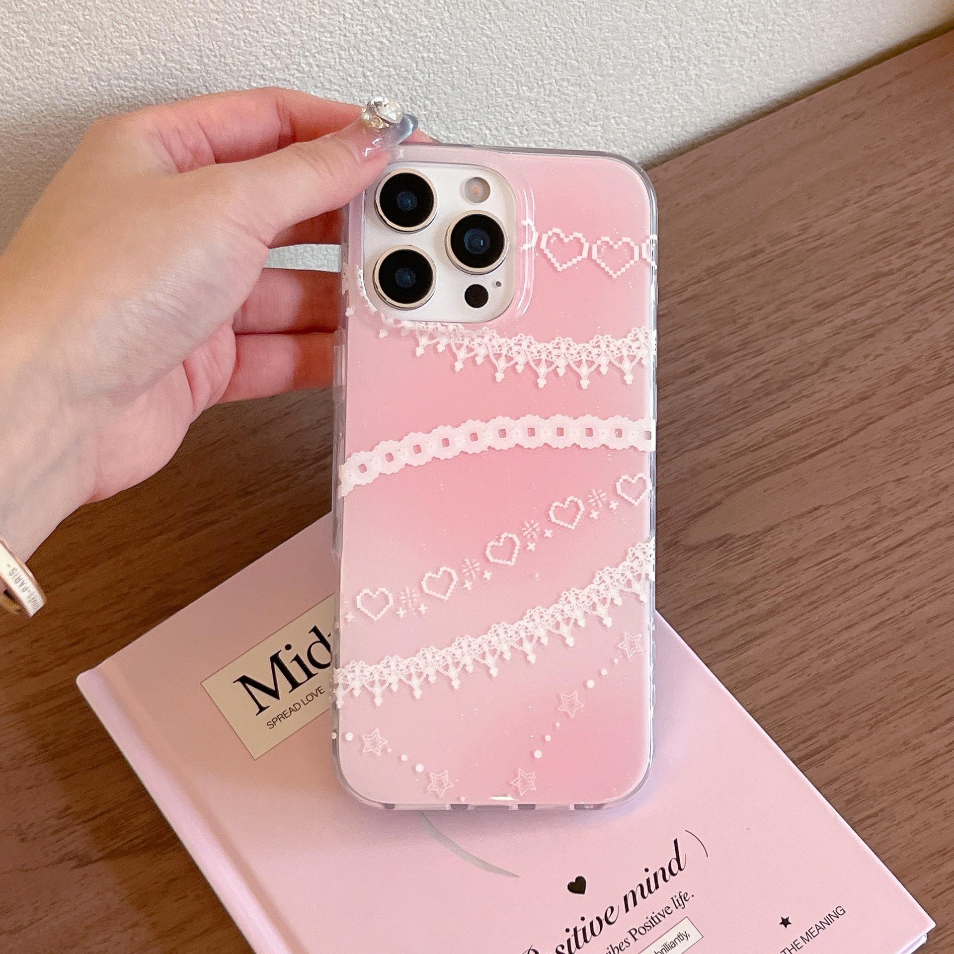 Pink Gradient Lace Bow iPhone 16/17 Case for Girls 16
Pink Gradient Lace Bow iPhone 16/17 Case for Girls 16