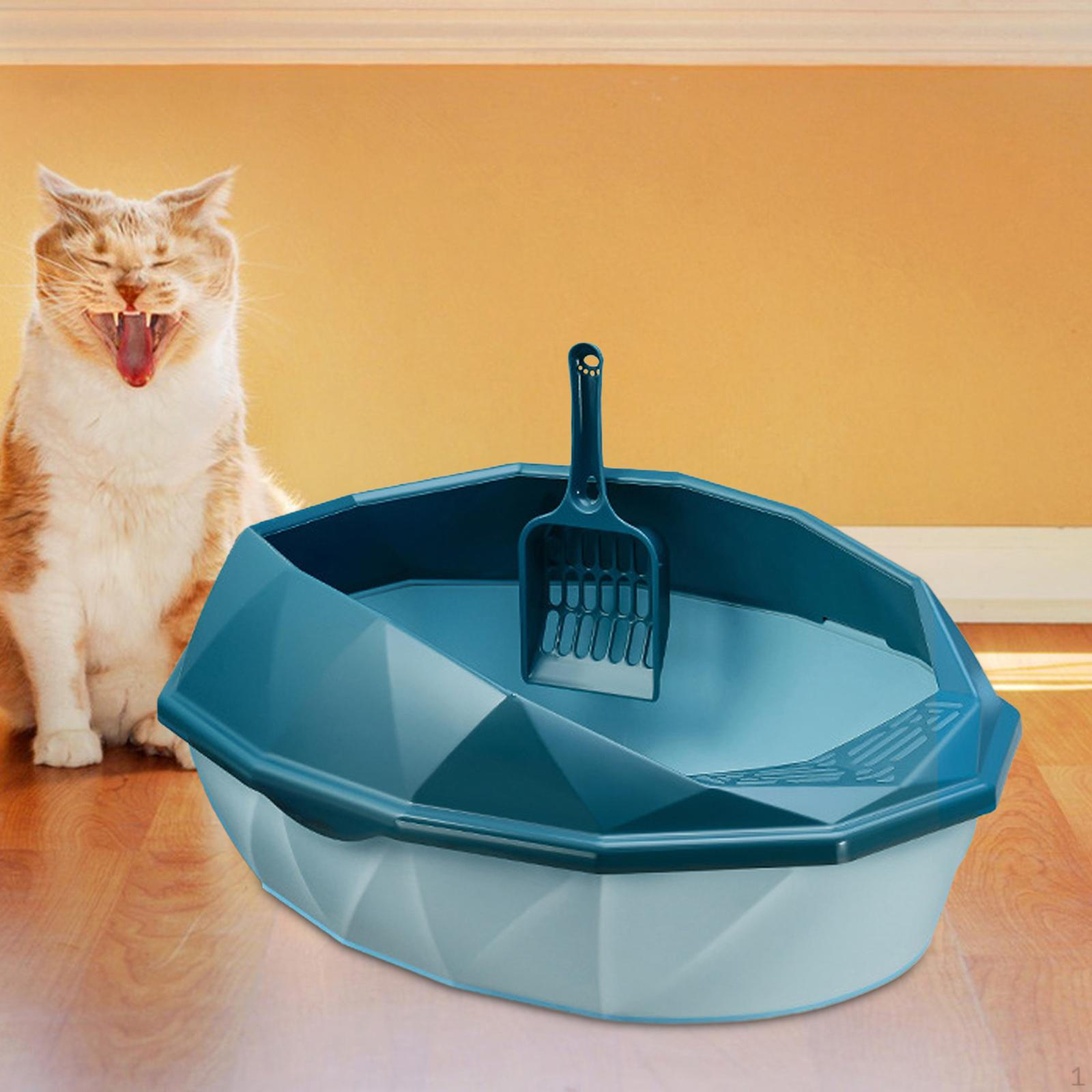 Лоток для кошачьего туалета с защитой от брызг и полой ложкой для котят большого размера синий
Лоток для кошачьего туалета с защитой от брызг и полой ложкой для котят большого размера синий