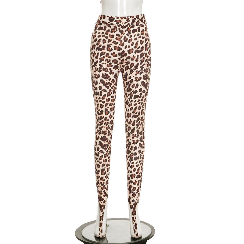 J25PT470 Stylish Slim High-Waist Leopard Print Stirrup Leggings L
J25PT470 Stylish Slim High-Waist Leopard Print Stirrup Leggings L