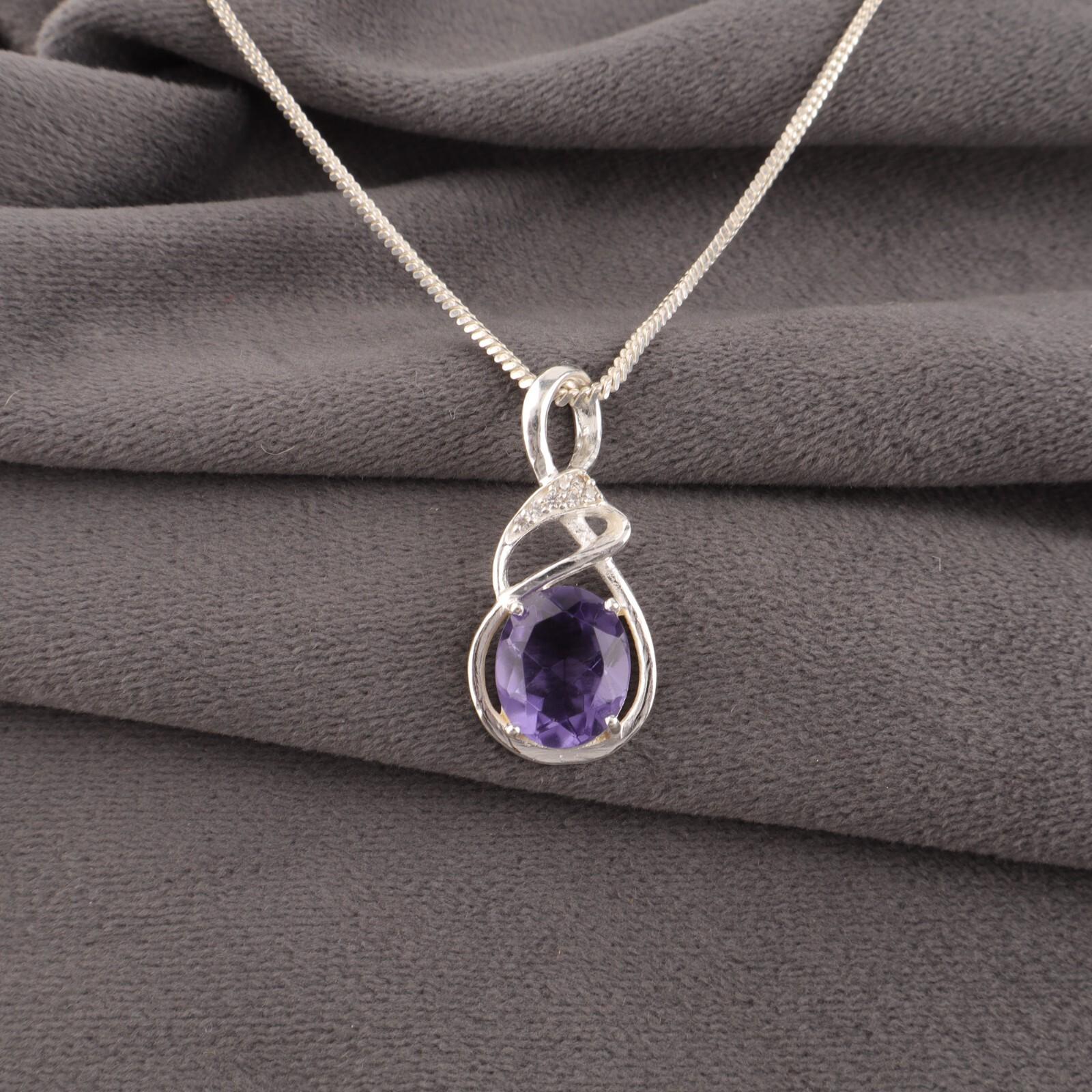 Iolite Gemstone 925 Sterling Silver Boho Jewelry Zircon Partywear Pendant1.22 CZP-13-10
Iolite Gemstone 925 Sterling Silver Boho Jewelry Zircon Partywear Pendant1.22 CZP-13-10