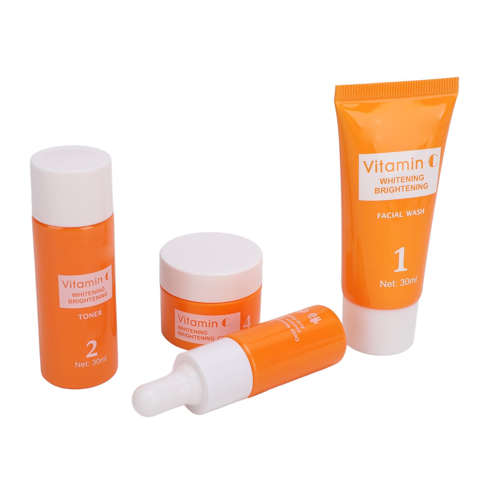 Vitamin C Complete Facial Care Kit Whitening Moisturizing Brighten Vitamin C Face Set for Daily Life
Vitamin C Complete Facial Care Kit Whitening Moisturizing Brighten Vitamin C Face Set for Daily Life