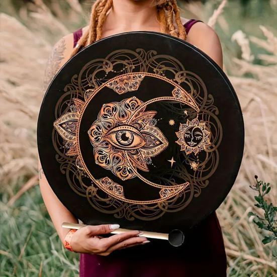 Shaman Drum 10 Inch Handmade Hand Drum with Drum Stick Tree of Life Sound Healing Instrument for Spiritual Music Reflection Meditation
Shaman Drum 10 Inch Handmade Hand Drum with Drum Stick Tree of Life Sound Healing Instrument for Spiritual Music Reflection Meditation