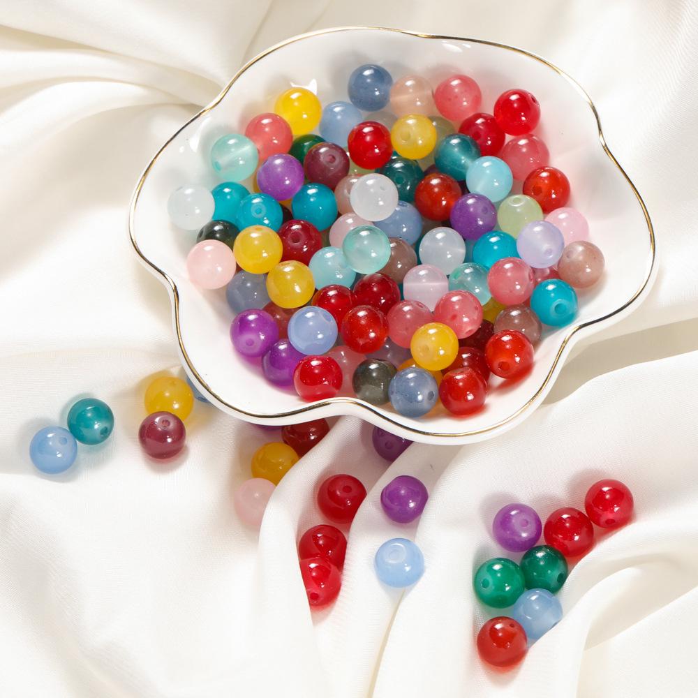 Candy Colored Multi-Size Imitation Jade Glass Round Beads for DIY Jewelry & Bracelet Making 50 pieces per pack
Candy Colored Multi-Size Imitation Jade Glass Round Beads for DIY Jewelry & Bracelet Making 50 pieces per pack