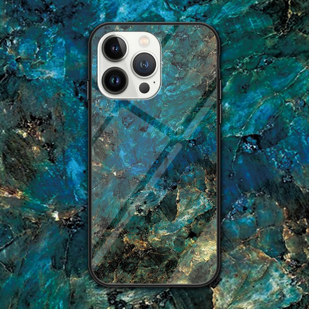 For iPhone 15 Pro Max Fall Protection Marble Pattern Back Cover Tempered Glass+PC+TPU Phone Case Emerald Marble
For iPhone 15 Pro Max Fall Protection Marble Pattern Back Cover Tempered Glass+PC+TPU Phone Case Emerald Marble