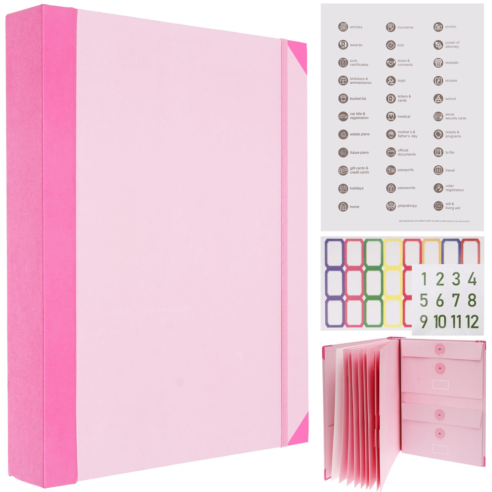 Document Organizer Paper File Folder with Label Portable Important Document Emergency Binder Document Storage Bag for Office
Document Organizer Paper File Folder with Label Portable Important Document Emergency Binder Document Storage Bag for Office