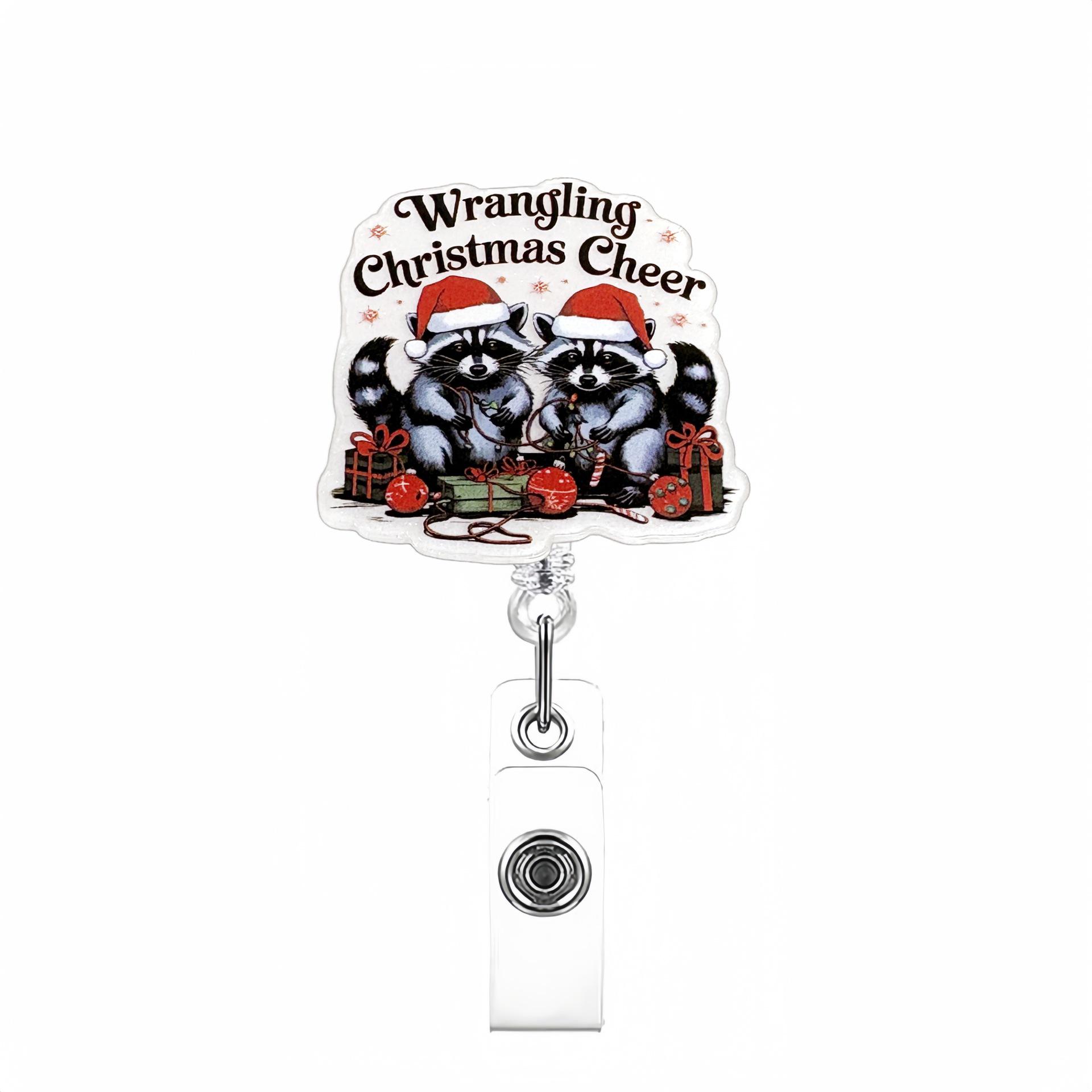 Festive Raccoon Badge Reel - Beaded Style Christmas Gift ID Holder
Festive Raccoon Badge Reel - Beaded Style Christmas Gift ID Holder