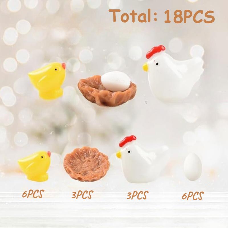 18pcs Miniature Chicken Coop Garden Statues, Cute Tiny Animal Bonsai Accessories for Micro Landscape Gardens and Pond Decor
18pcs Miniature Chicken Coop Garden Statues, Cute Tiny Animal Bonsai Accessories for Micro Landscape Gardens and Pond Decor