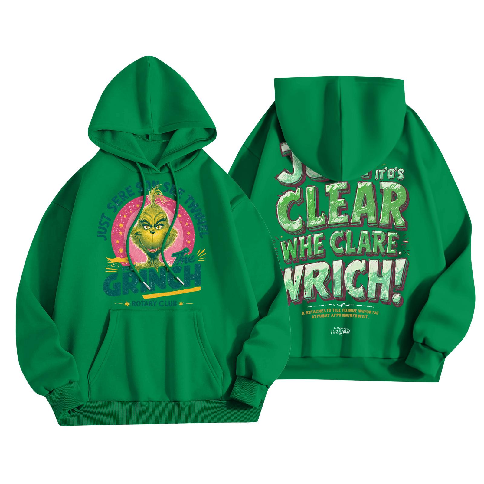 Женская повседневная модная толстовка с капюшоном и карманами с рождественским принтом M
Женская повседневная модная толстовка с капюшоном и карманами с рождественским принтом M