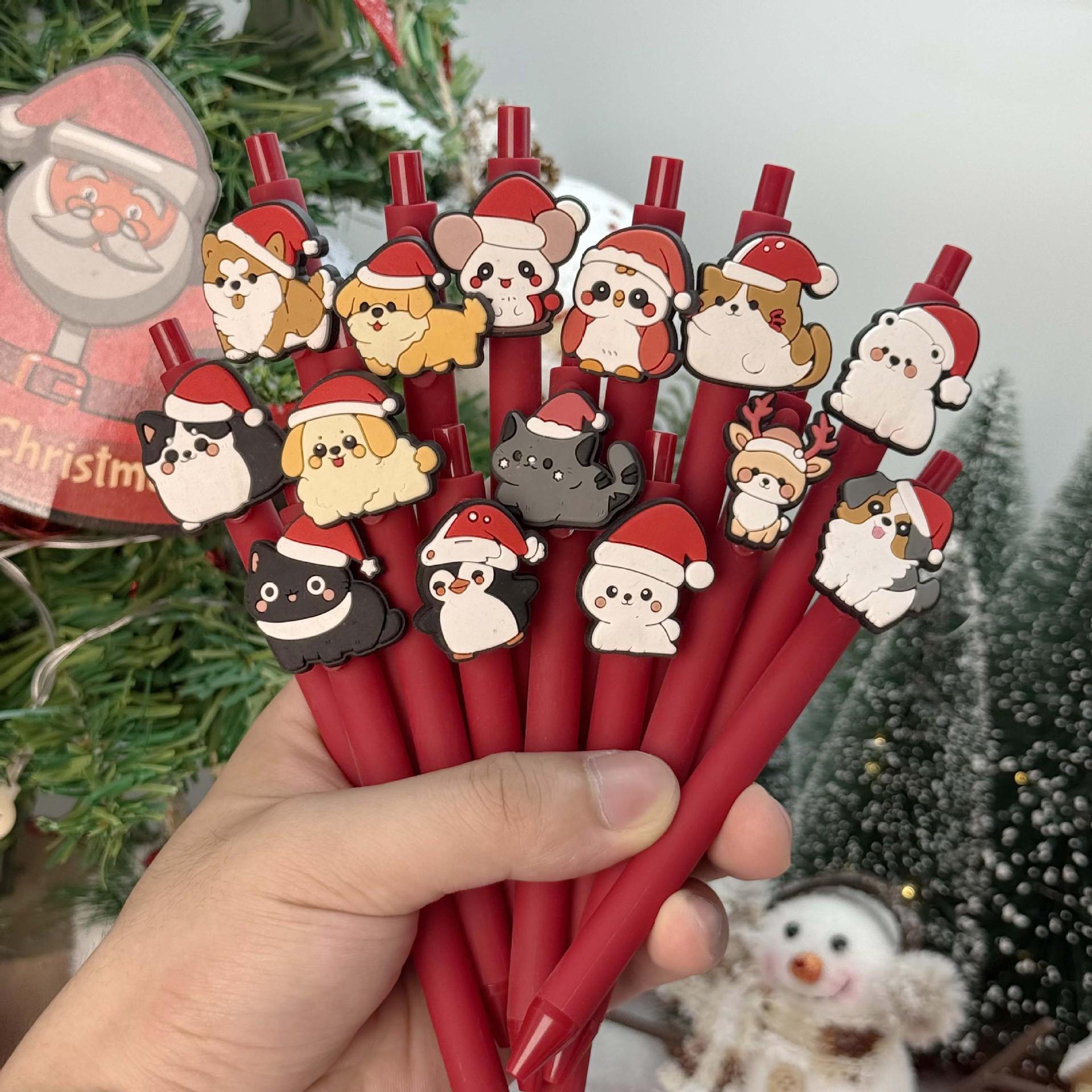 10Pcs penguin patch-Themed Retractable Ballpoint Pens - Red Soft Grip Pens with Random penguin Designs, Fine Point, Ideal for Students and Office Use, Random style
10Pcs penguin patch-Themed Retractable Ballpoint Pens - Red Soft Grip Pens with Random penguin Designs, Fine Point, Ideal for Students and Office Use, Random style
