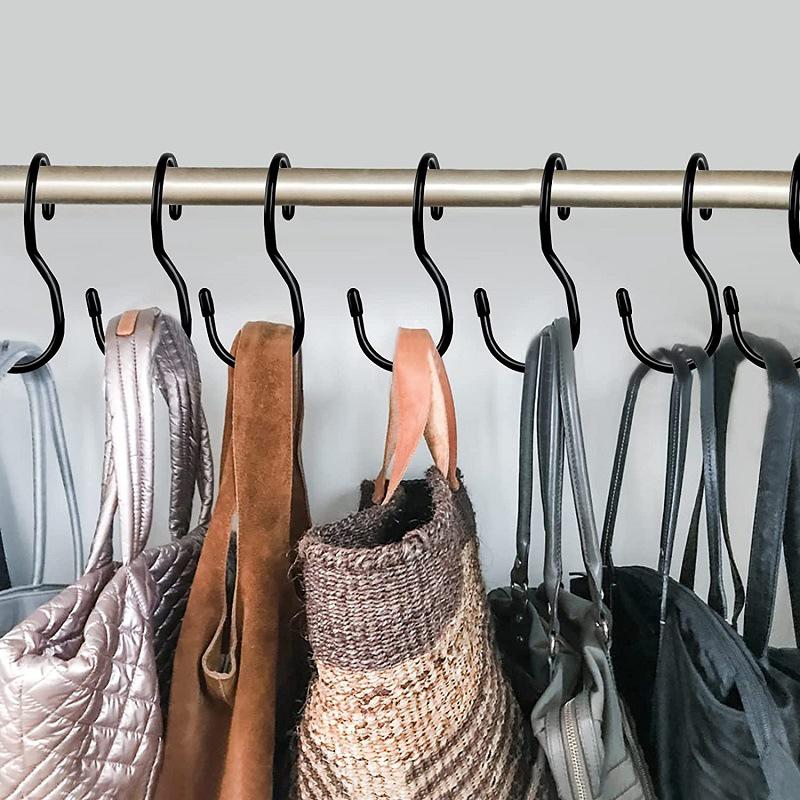 Portable S Hooks for Bags,Metal Closet Hanging Hanger for Hats Tie,Multi-Purpose Twist Design Hook for Kitchen Utensil,4/8/12PCS 4pcs
Portable S Hooks for Bags,Metal Closet Hanging Hanger for Hats Tie,Multi-Purpose Twist Design Hook for Kitchen Utensil,4/8/12PCS 4pcs