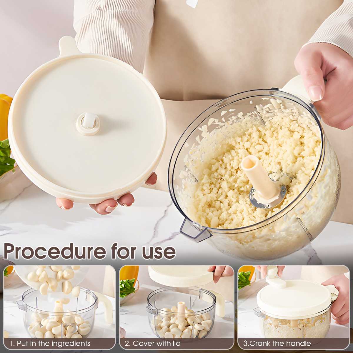 Multi functional dehydrator, magical garlic grinder, manual kitchen and household blender армія зелений колір
Multi functional dehydrator, magical garlic grinder, manual kitchen and household blender армія зелений колір