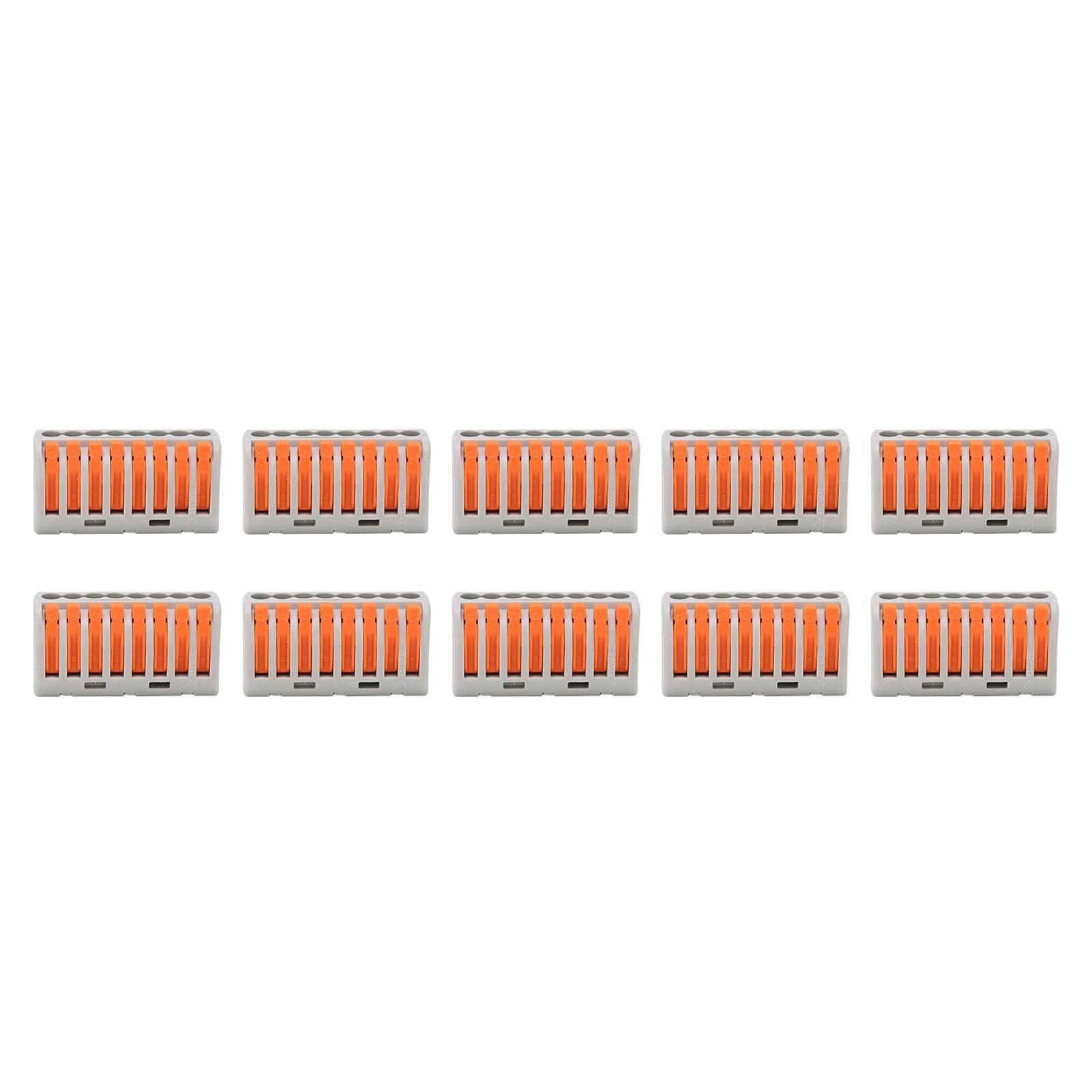 10Pcs Wire Block Clamp Terminal Quick Conductor Flexible Hard Cable Connector PCT218
10Pcs Wire Block Clamp Terminal Quick Conductor Flexible Hard Cable Connector PCT218