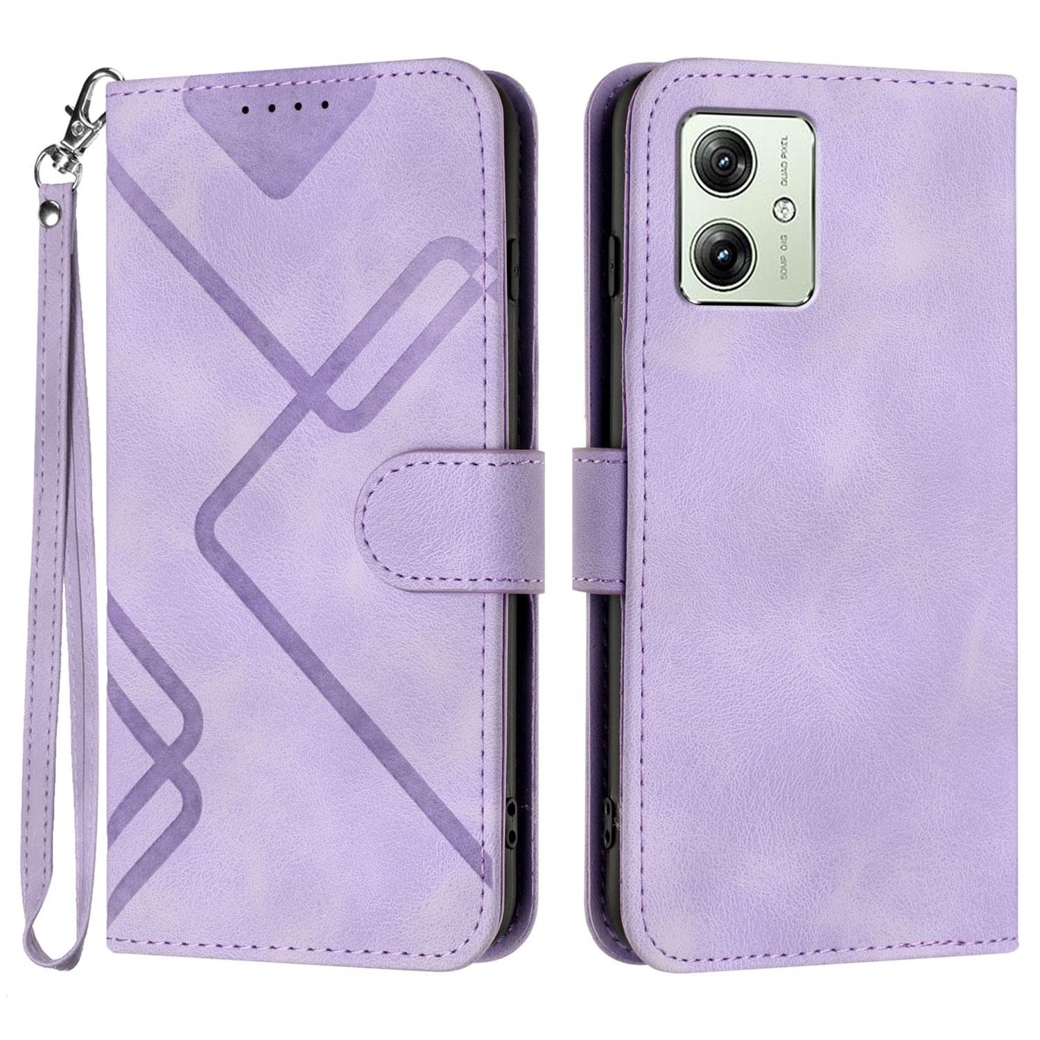 For Motorola Moto G54 Power 5G Wallet Case Line Imprinted PU Leather Phone Cover with Strap E
For Motorola Moto G54 Power 5G Wallet Case Line Imprinted PU Leather Phone Cover with Strap E