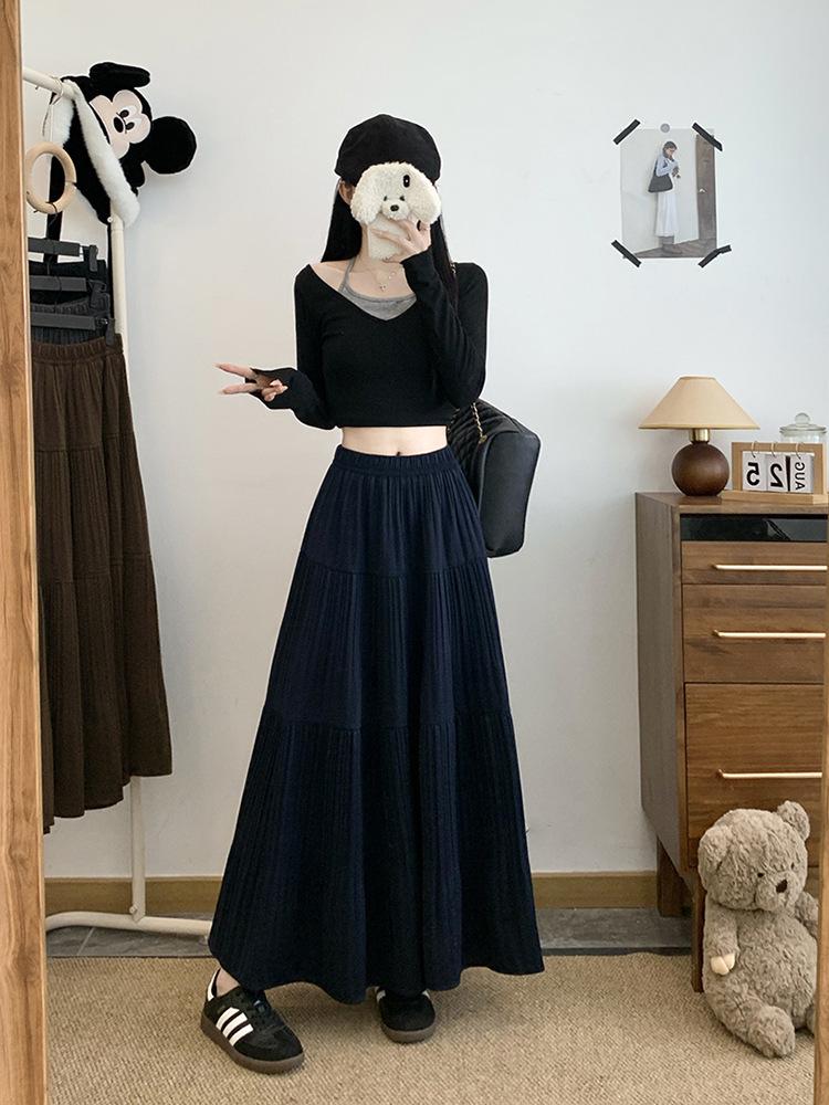 Plus Size Women s Sweet Patchwork Pleated Midi Skirt 4XL королевский синий
Plus Size Women s Sweet Patchwork Pleated Midi Skirt 4XL королевский синий