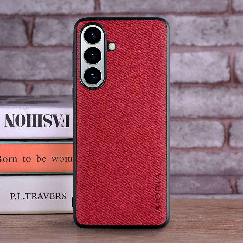 Case for Samsung Galaxy S26 Plus Ultra Textile Leather Fashion Soft TPU Hard PC 3 in1 material for Galaxy S26 Case Coqua funda for Galaxy S26 Ultra червоний
Case for Samsung Galaxy S26 Plus Ultra Textile Leather Fashion Soft TPU Hard PC 3 in1 material for Galaxy S26 Case Coqua funda for Galaxy S26 Ultra червоний