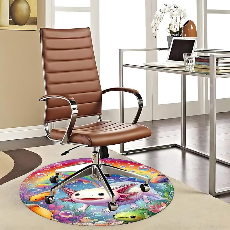 1pc Rainbow Axolotl & Fishes Round Carpet Office Chair Mat, Anime Design, Festival Gift, Universal for All Seasons, Home Decor, Living Room, Bedroom 80cm
1pc Rainbow Axolotl & Fishes Round Carpet Office Chair Mat, Anime Design, Festival Gift, Universal for All Seasons, Home Decor, Living Room, Bedroom 80cm