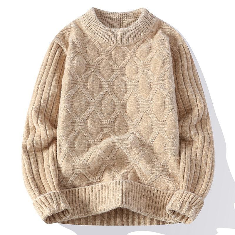Men s Autumn and Winter Thickened Warm Sweater Fashionable Jacquard Rhombus Crew Neck Pullover Elastic Knitted Sweater M хакі
Men s Autumn and Winter Thickened Warm Sweater Fashionable Jacquard Rhombus Crew Neck Pullover Elastic Knitted Sweater M хакі