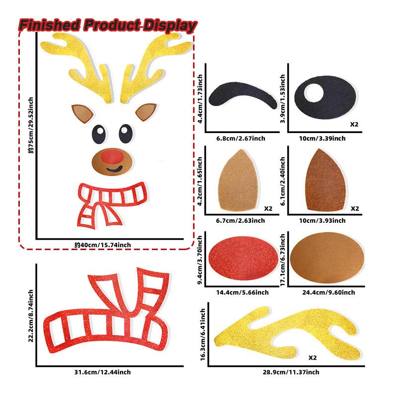 Рождественские украшения Наклейка Нетканый лось Рождественская елка Снеговик Дверные наклейки DIY Войлочные наклейки на окна и стены Рождественские принадлежности
Рождественские украшения Наклейка Нетканый лось Рождественская елка Снеговик Дверные наклейки DIY Войлочные наклейки на окна и стены Рождественские принадлежности