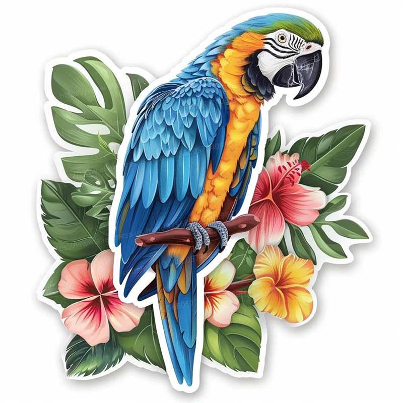 Blue Parrot Car Sticker Vinyl Decal Waterproof Rear Window Motorcycle Camper Bumper Truck Laptop Decoration Y163 D-15cm Longest Side
Blue Parrot Car Sticker Vinyl Decal Waterproof Rear Window Motorcycle Camper Bumper Truck Laptop Decoration Y163 D-15cm Longest Side