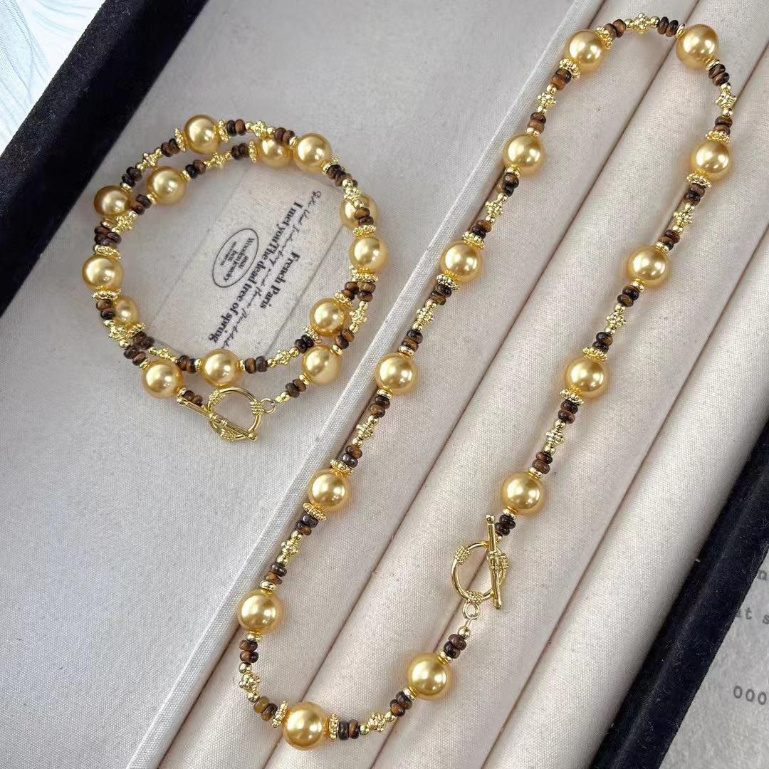 Vintage Maillard High Quality Natural Tiger S Eye Stone Warm Gold Artificial Pearl Gypsy Star Collarbone Chain Necklace
Vintage Maillard High Quality Natural Tiger S Eye Stone Warm Gold Artificial Pearl Gypsy Star Collarbone Chain Necklace