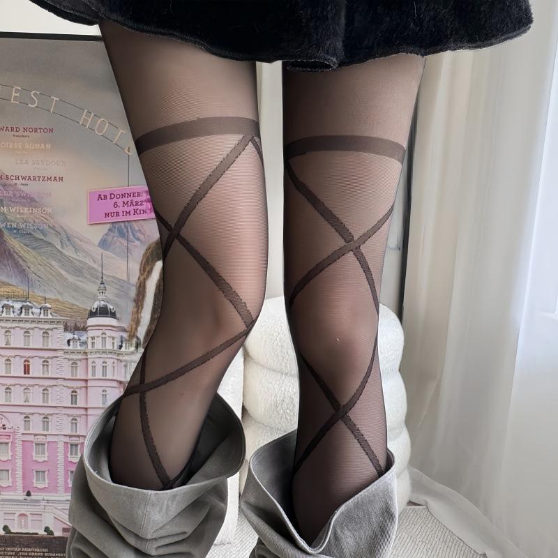 Spring And Summer Sexy Straps Big Cross Socks Japanese Ultra-Thin Anti-Hook Integrated Black Stockings Lolita Stockings One size fits all чорний
Spring And Summer Sexy Straps Big Cross Socks Japanese Ultra-Thin Anti-Hook Integrated Black Stockings Lolita Stockings One size fits all чорний