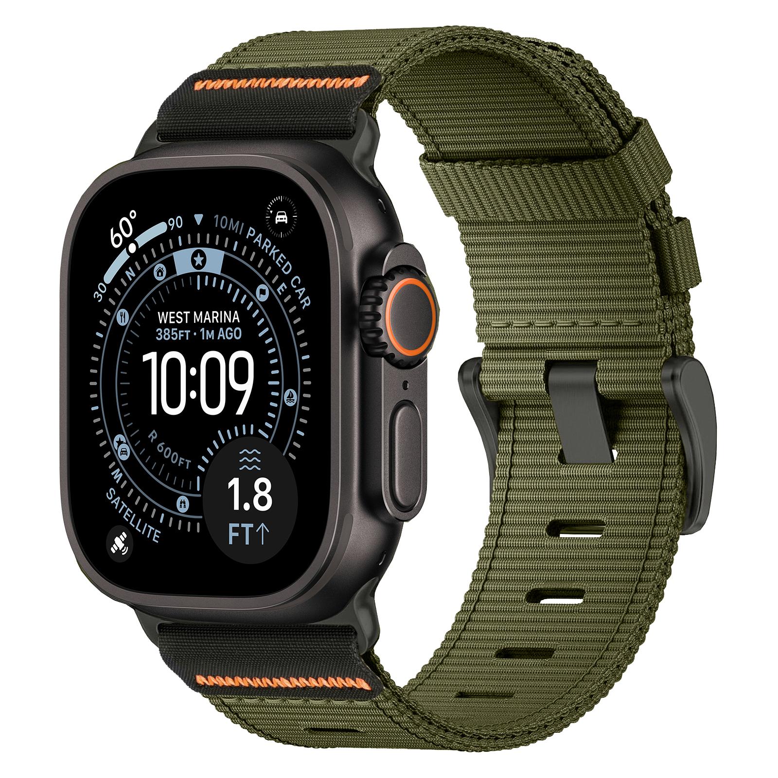 Sport Strap for Apple watch Ultra 3 Band 49mm 46 45 44 42 mm Canvas Nylon Bracelet Correa Belt iWatch Series SE 11 10 9 8 7 6 5 44 45 46 49 mm армія зелений колір
Sport Strap for Apple watch Ultra 3 Band 49mm 46 45 44 42 mm Canvas Nylon Bracelet Correa Belt iWatch Series SE 11 10 9 8 7 6 5 44 45 46 49 mm армія зелений колір