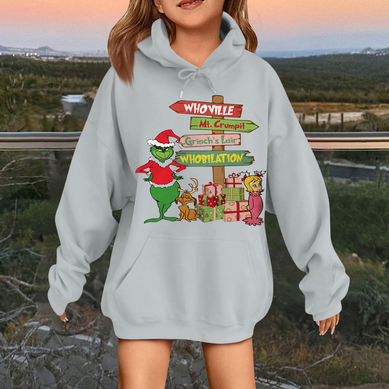 Детская модная повседневная толстовка с капюшоном свободного кроя с длинными рукавами и рождественским принтом 140
Детская модная повседневная толстовка с капюшоном свободного кроя с длинными рукавами и рождественским принтом 140