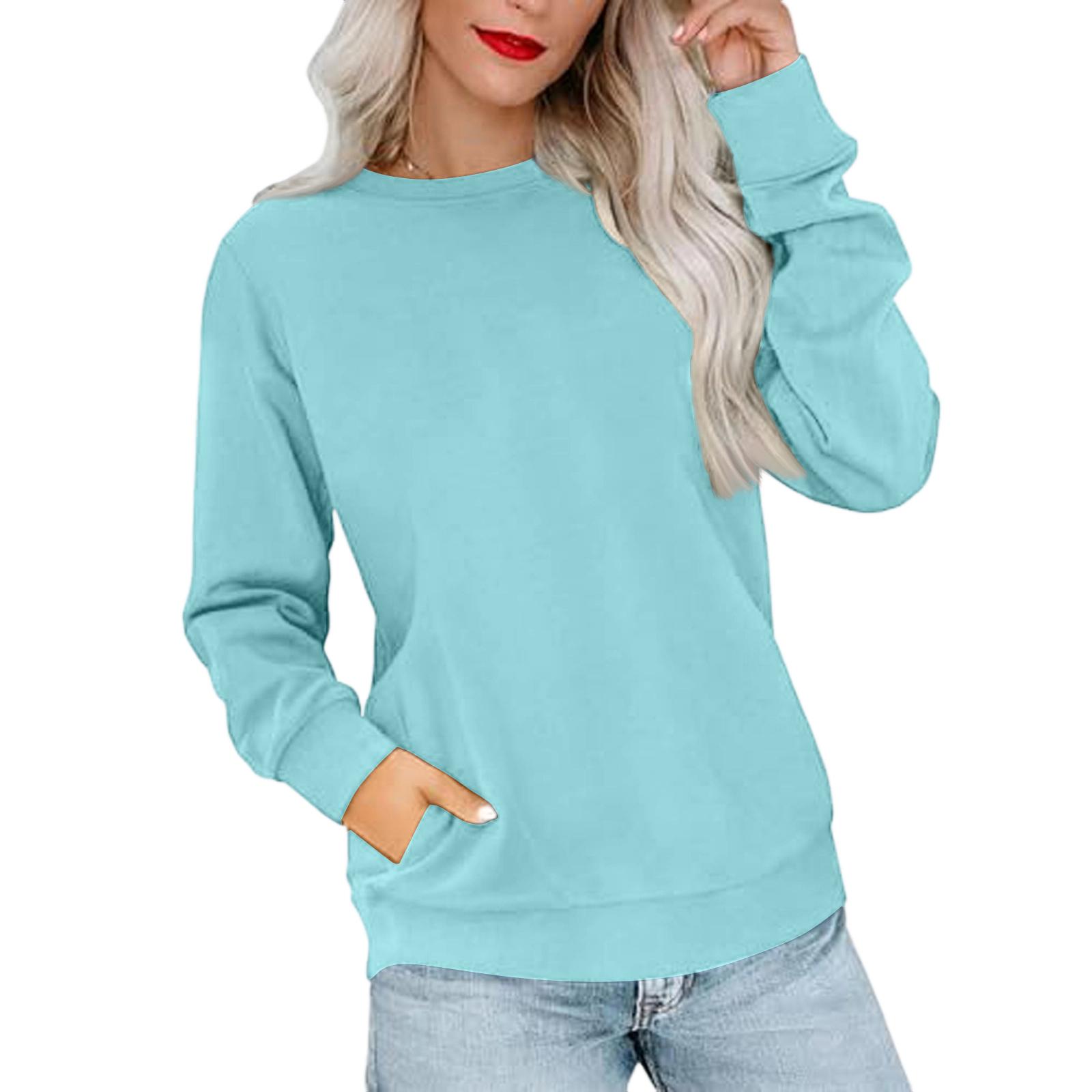 Women s Casual Fashion Solid Color Neck Long Sleeve Sweatshirt Lightweight Pullover With Side Pockets Warm Sweatshirt XXXL
Women s Casual Fashion Solid Color Neck Long Sleeve Sweatshirt Lightweight Pullover With Side Pockets Warm Sweatshirt XXXL