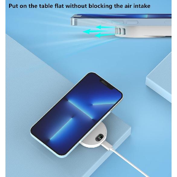LONGFITE Phone Cooler Magnetic Ultra Thin Radiator with Semiconductor Fan Cooling Function and LED Temperature Display for Smartphone Gaming
LONGFITE Phone Cooler Magnetic Ultra Thin Radiator with Semiconductor Fan Cooling Function and LED Temperature Display for Smartphone Gaming