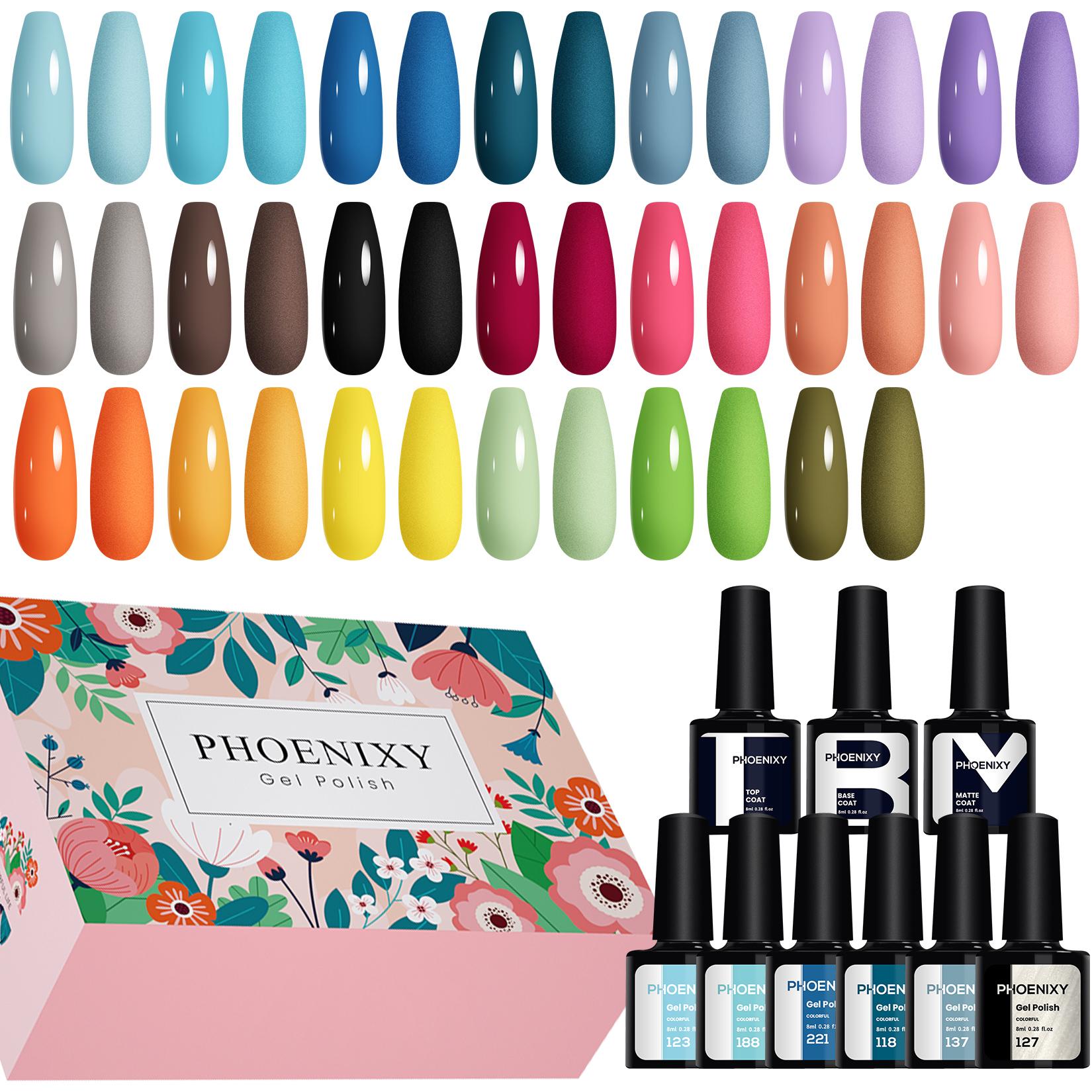 PHOENIXY 20 шт. 8 мл гель-лака для ногтей 3 флакона базы и глянцевого матового верхнего покрытия Набор для замачивания гелевых ногтей Подходит для всех сезонов Подарки с гель-лаком 23pcs 05
PHOENIXY 20 шт. 8 мл гель-лака для ногтей 3 флакона базы и глянцевого матового верхнего покрытия Набор для замачивания гелевых ногтей Подходит для всех сезонов Подарки с гель-лаком 23pcs 05