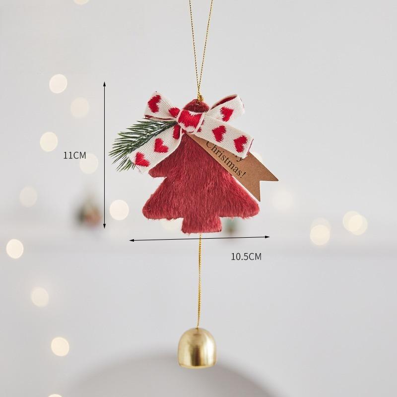 New Year Plush Christmas Metal Bell Christmas Tree Pendant Atmosphere Decoration Door Hanging Wall Xmas New Year Ornaments
New Year Plush Christmas Metal Bell Christmas Tree Pendant Atmosphere Decoration Door Hanging Wall Xmas New Year Ornaments