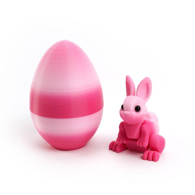 3D Printed Rabbit Eggs Figurines Toys Easter Rabbit Animal Model Toys Home Desktop Ornament Happy Easter Gift for Kids розовый
3D Printed Rabbit Eggs Figurines Toys Easter Rabbit Animal Model Toys Home Desktop Ornament Happy Easter Gift for Kids розовый