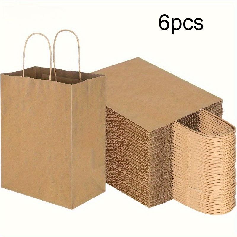 6pcs Brown Kraft Paper Bags with Handles, Perfect for Gifts, Favors, Grocery, Retail, Parties, Birthdays, Shopping, Business
6pcs Brown Kraft Paper Bags with Handles, Perfect for Gifts, Favors, Grocery, Retail, Parties, Birthdays, Shopping, Business