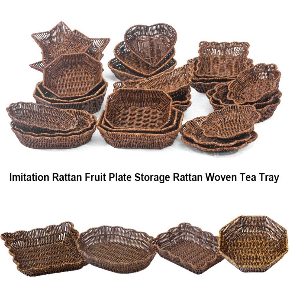 Retro Woven Storage Rattan Woven Tea Tray Wedding Candy Flower Storage 22.5*22.5*6cm
Retro Woven Storage Rattan Woven Tea Tray Wedding Candy Flower Storage 22.5*22.5*6cm