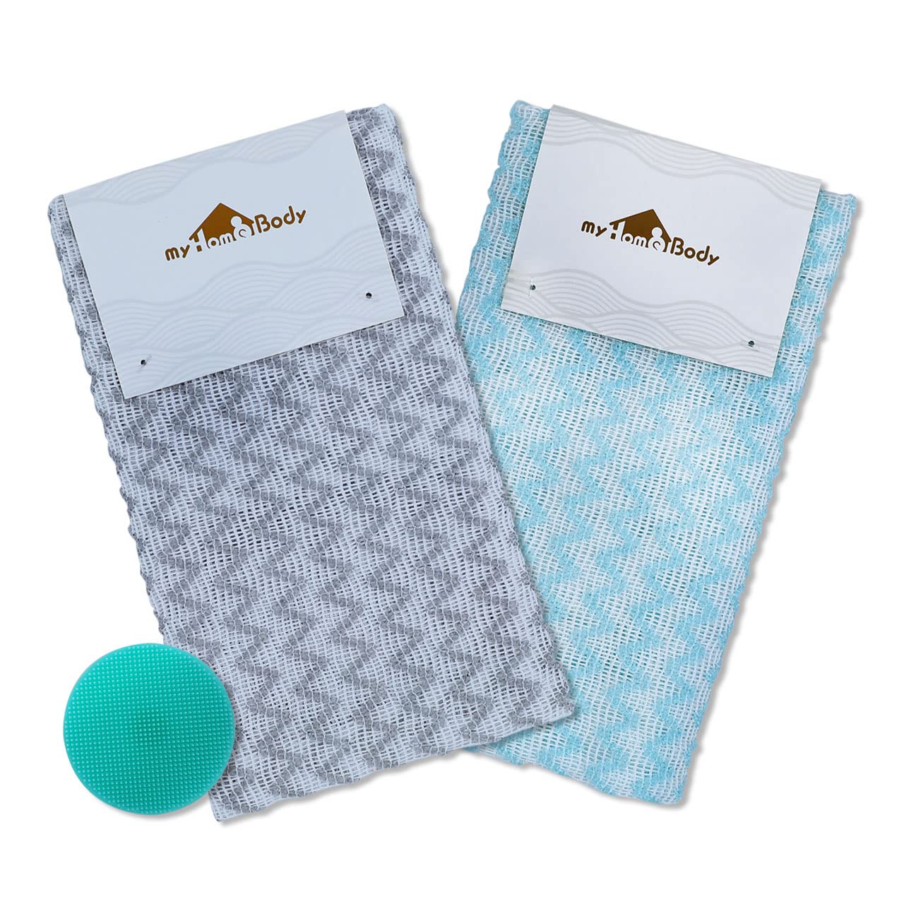 myHomeBody Extra Long Exfoliating Body Exfoliating Body Rich Body Washing Nylon Foaming Quick 3D Silver Gray Sky Blue Set of 2 with Silicone Facial
myHomeBody Extra Long Exfoliating Body Exfoliating Body Rich Body Washing Nylon Foaming Quick 3D Silver Gray Sky Blue Set of 2 with Silicone Facial