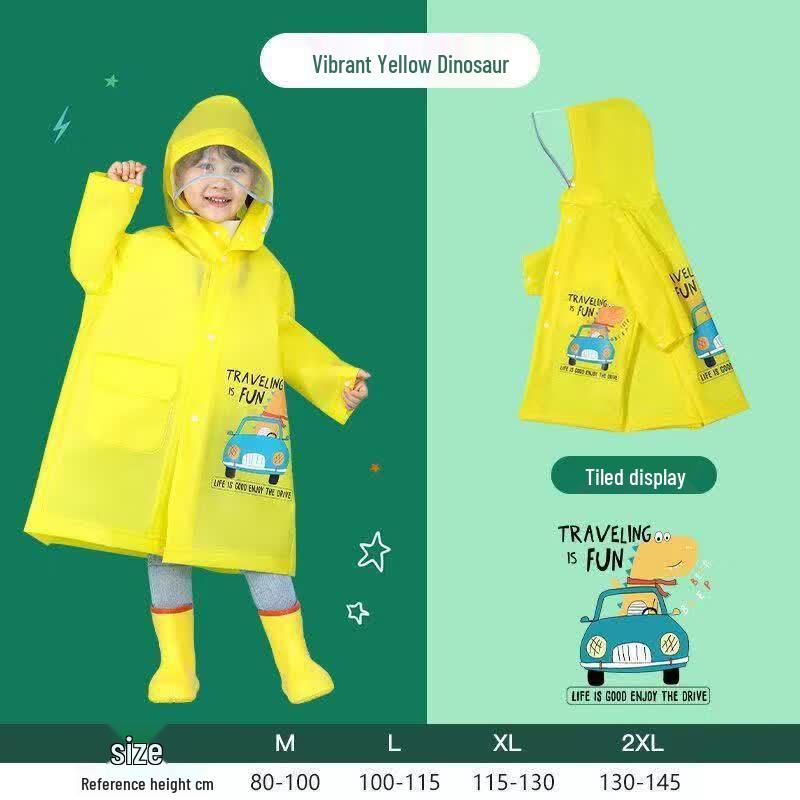 Kids Cartoon Dinosaur Waterproof Raincoat M
Kids Cartoon Dinosaur Waterproof Raincoat M
