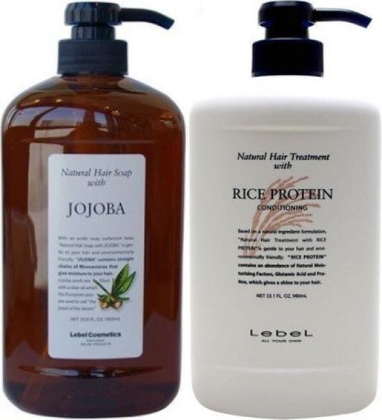 LebeL Natural Hair Soap with JO Jojoba 1000ml & Natural Hair Treatment with RP Rice Protein 980g Set
LebeL Natural Hair Soap with JO Jojoba 1000ml & Natural Hair Treatment with RP Rice Protein 980g Set