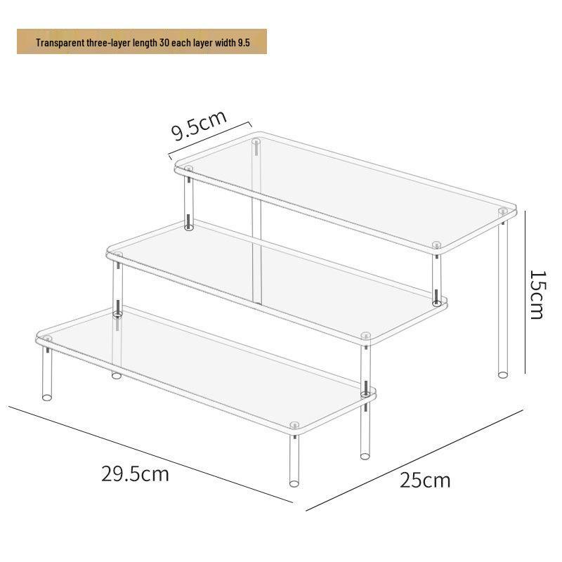 Акрилова трирівнева портативна підставка для ляльок Pop Mart, косметики Jasmine, гаманців і ювелірних виробів 3-layer 30cm wide
Акрилова трирівнева портативна підставка для ляльок Pop Mart, косметики Jasmine, гаманців і ювелірних виробів 3-layer 30cm wide