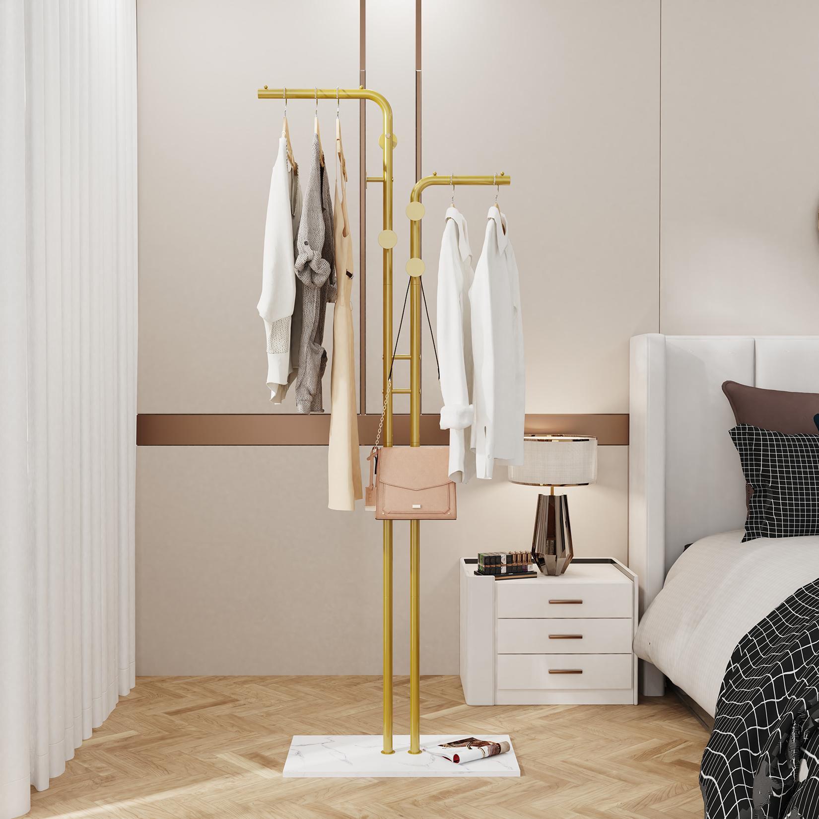 Heavy Duty Metal Dual-pole Clothes Rail Anti-Collapse Garment Rack Coat Hanger Stand Stable Stone Base L
Heavy Duty Metal Dual-pole Clothes Rail Anti-Collapse Garment Rack Coat Hanger Stand Stable Stone Base L