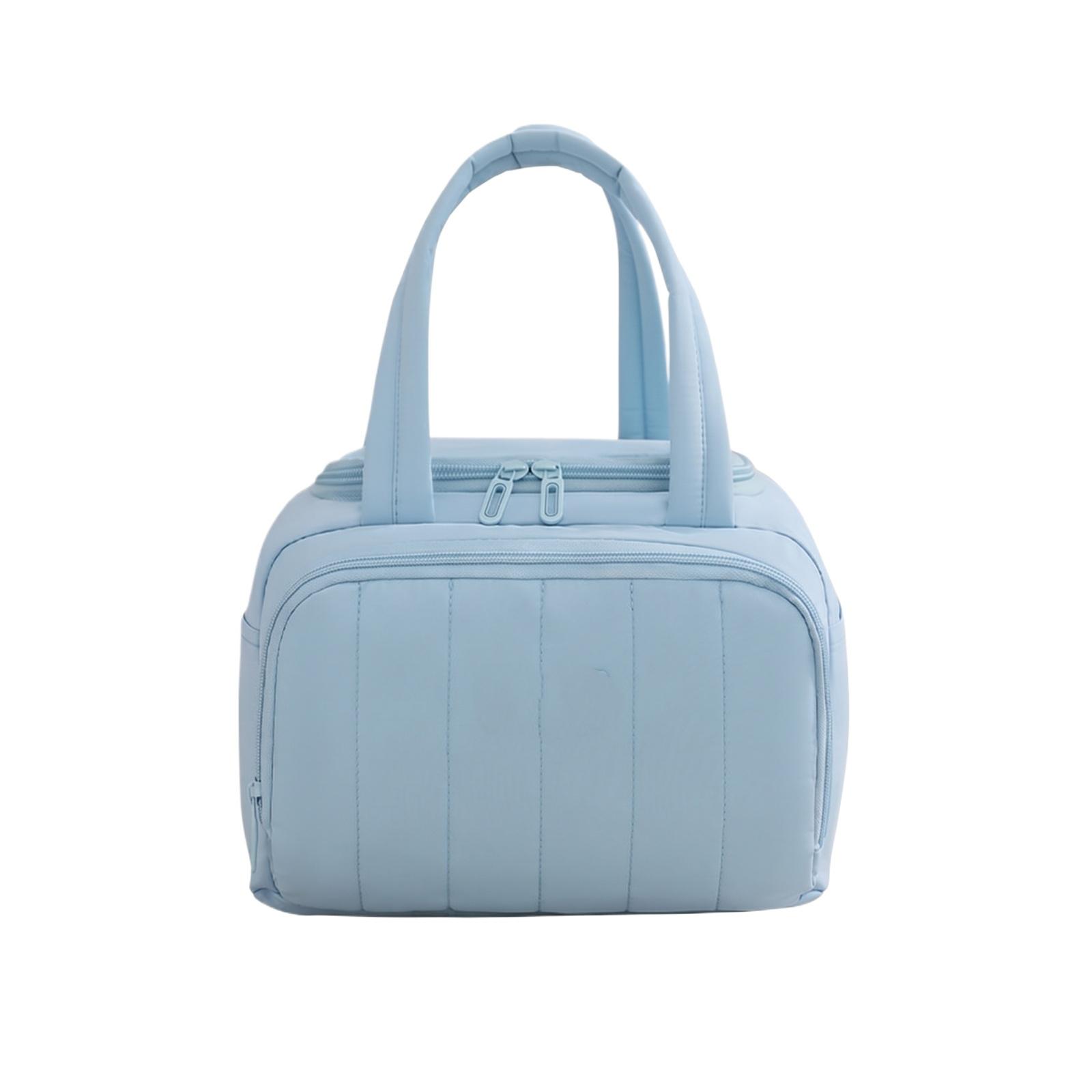 Insulated Lunch Bag Portable Handheld Bento Box Carrier Thermal Food Storage Bag for School Work Travel with Double Zipper Closure one size синій
Insulated Lunch Bag Portable Handheld Bento Box Carrier Thermal Food Storage Bag for School Work Travel with Double Zipper Closure one size синій