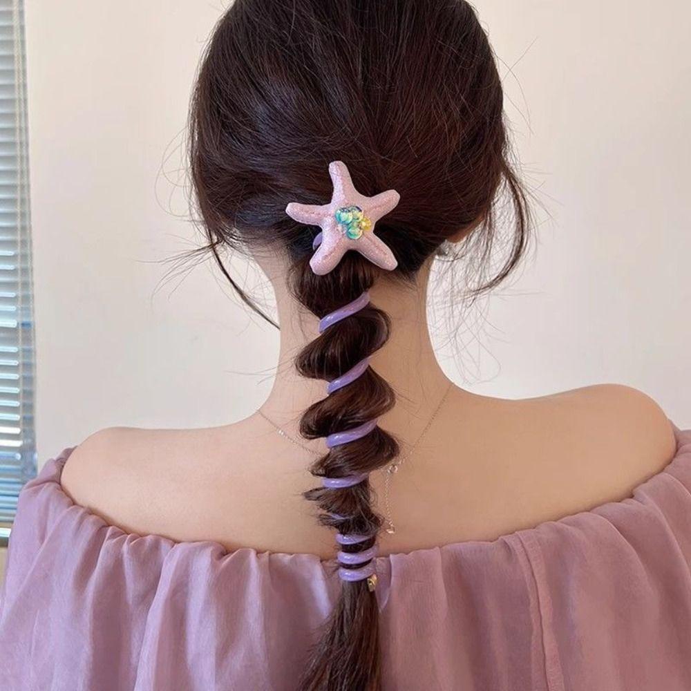 Starfish Shape Children Hair Ring Crystal Spiral Hair Rope Fashion Telephone Line Hair Rope Daily
Starfish Shape Children Hair Ring Crystal Spiral Hair Rope Fashion Telephone Line Hair Rope Daily