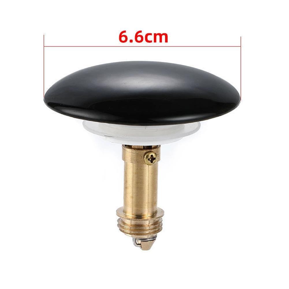 Brass Push Button 66mm Up Sink Drain Stopper Basin Cover with Leak Resistant Rubber Seal for Bathroom Applications чорний
Brass Push Button 66mm Up Sink Drain Stopper Basin Cover with Leak Resistant Rubber Seal for Bathroom Applications чорний