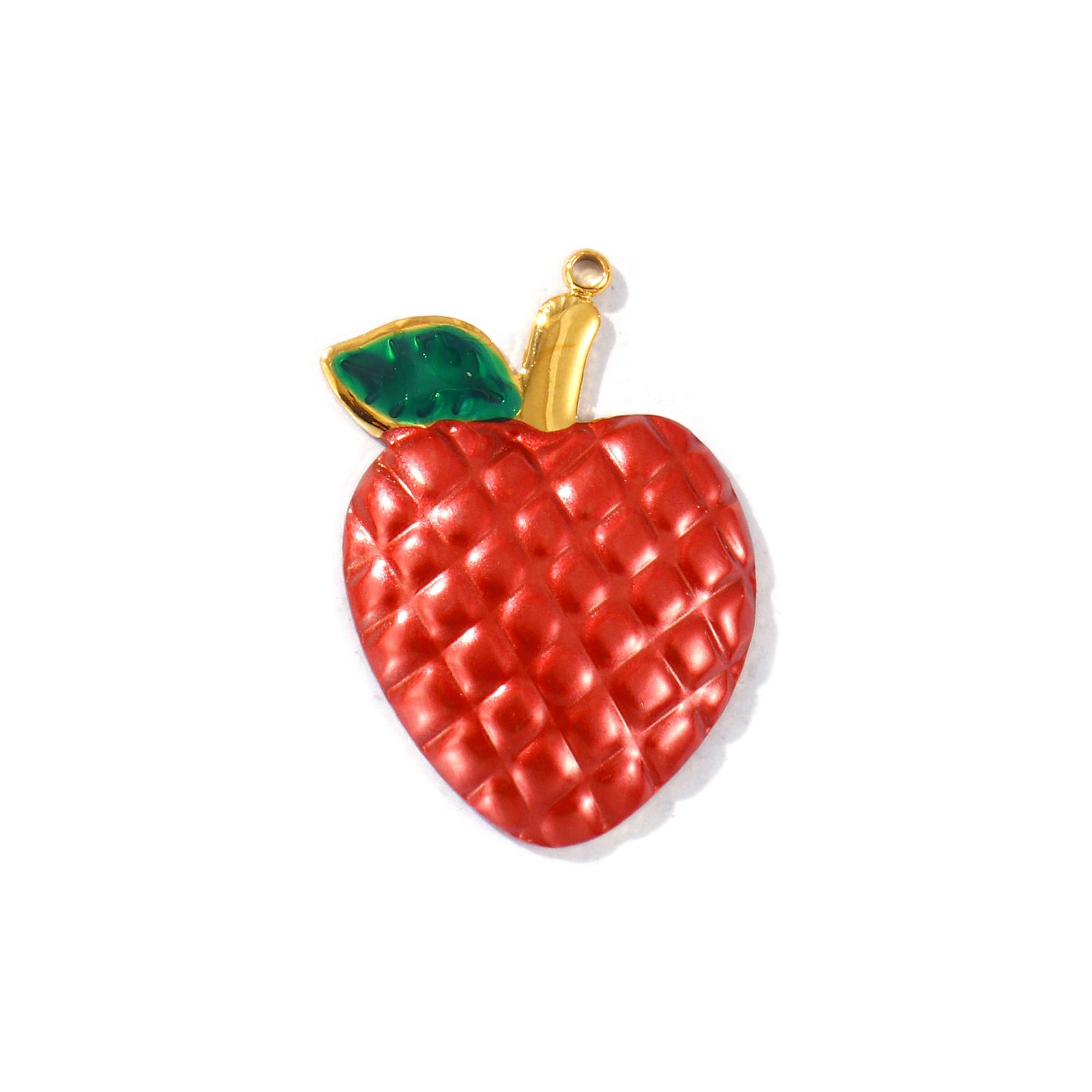 2 Piece 304 Stainless Steel Charms Multicolor Enamel Fruit Peach Apple Pear Strawberry 18K Gold Plated Pendants DIY Necklace
2 Piece 304 Stainless Steel Charms Multicolor Enamel Fruit Peach Apple Pear Strawberry 18K Gold Plated Pendants DIY Necklace